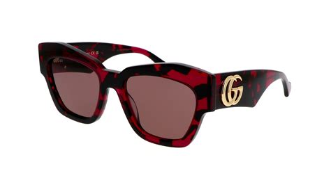 Gucci™ GG1422S 004 55 Havana Sunglasses 